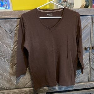 St John’s bay brown top, size medium